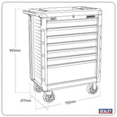 Sealey Superline PRO&reg; Rollcab 7 Drawer - Red AP3407