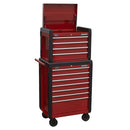 Sealey Superline PRO&reg; Topchest & Rollcab Combination 11 Drawer AP3411STACK