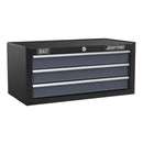 Sealey American PRO&reg; Mid-Box Tool Chest 3 Drawer - Black/Grey AP3503TB
