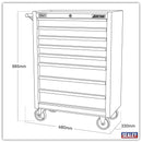 Sealey American PRO&reg; Rollcab 8 Drawer - Black/Grey AP3508TB