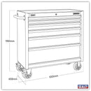 Sealey Superline PRO&reg; Black Edition Rollcab with 6 Soft Close Drawers 915mm AP3606BE