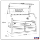 Sealey Superline PRO&reg; Black Edition Topchest with 6 Soft Close Drawers & Power Bar 910mm AP3607BE