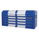 Sealey Premier&trade; Retro Style Wide Topchest 4 Drawer - Blue with White Stripes AP41104BWS