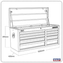 Sealey Superline PRO&reg; Heavy-Duty Topchest 10 Drawer - Black AP41110B