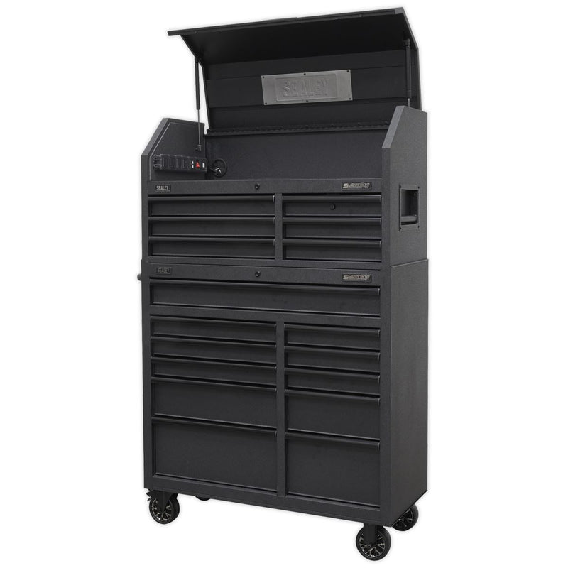 Tool Chest 17 Drawer Combination Soft Close Drawers with Power Strip