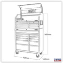 Sealey Superline PRO&reg; Tool Chest Combination with 17 Soft Close Drawers & Power Bar AP41BESTACK