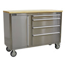 Sealey Mobile Stainless Steel Tool Cabinet 4 Drawer AP4804SS