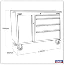 Sealey Mobile Stainless Steel Tool Cabinet 4 Drawer AP4804SS