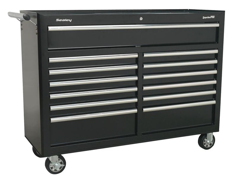 Rollcab 13 Drawer with Ball-Bearing Slides - Black