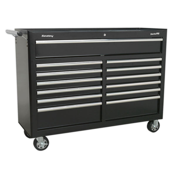 Rollcab 13 Drawer with Ball-Bearing Slides - Black