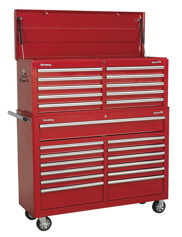 Tool Chest Combination 23 Drawer with Ball-Bearing Slides - Red