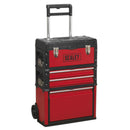 Sealey Mobile Steel/Composite Toolbox with 3 Compartments AP548