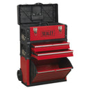 Sealey Mobile Steel/Composite Toolbox with 3 Compartments AP548