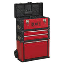 Sealey Mobile Steel/Composite Toolbox with 3 Compartments AP548