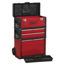 Sealey Mobile Steel/Composite Toolbox with 3 Compartments AP548
