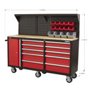 Sealey Superline PRO&reg; Mobile Workstation with Backboard 10 Drawer AP6310