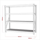 Sealey Heavy-Duty Racking Unit with 4 Mesh Shelves 640kg Capacity Per Level AP6572