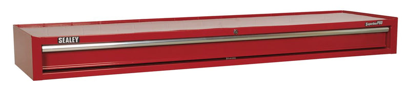 Mid-Box Tool Chest 1 Drawer with Ball-Bearing Slides Heavy-Duty - Red