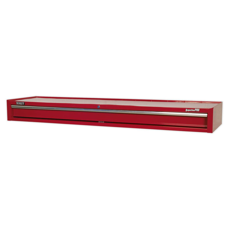 Mid-Box Tool Chest 1 Drawer with Ball-Bearing Slides Heavy-Duty - Red