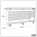 Sealey Superline PRO&reg; Rollcab 12 Drawer - Red AP6612