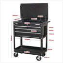 Sealey Heavy-Duty Mobile Tool & Parts Trolley with 4 Drawers & Lockable Top - Black AP850MB