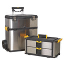 Sealey Mobile Stainless Steel/Composite Toolbox with 3 Compartments AP855