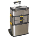 Sealey Mobile Stainless Steel/Composite Toolbox with 3 Compartments AP855