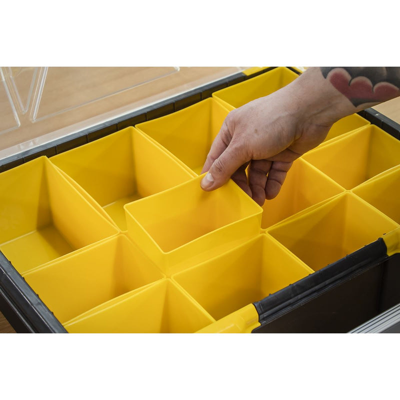 Sealey Parts Storage Case with 12 Removable Compartments 490mm APAS12R