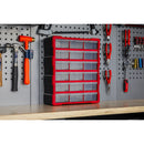 Sealey Cabinet Box 18 Drawer - Red/Black APDC18R