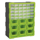 Sealey Cabinet Box 39 Drawer - Green/Black APDC39HV