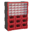 Sealey Cabinet Box 39 Drawer - Red/Black APDC39R
