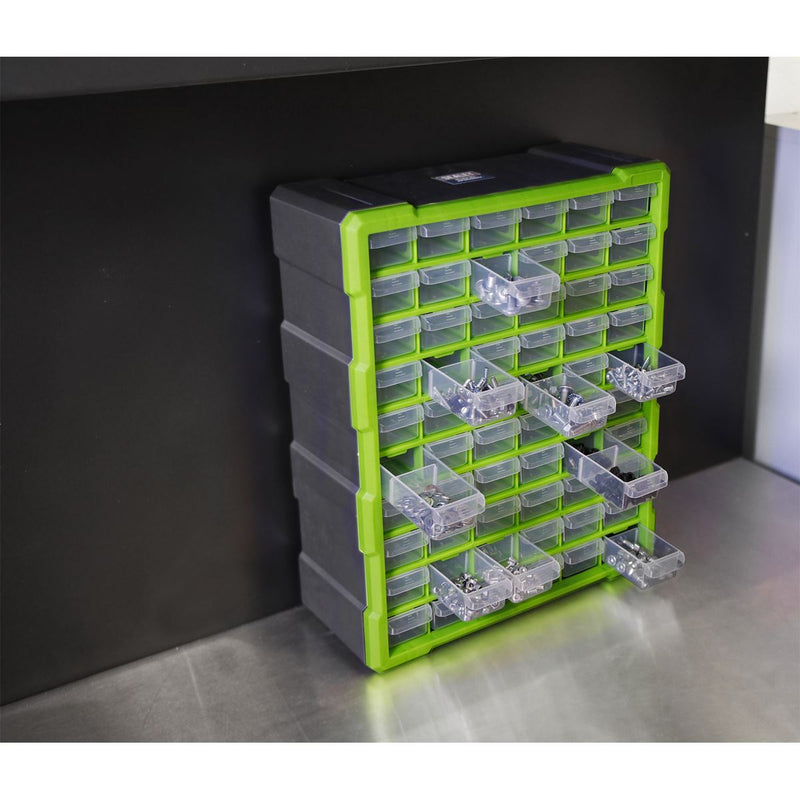 Cabinet Box 60 Drawer - Green/Black