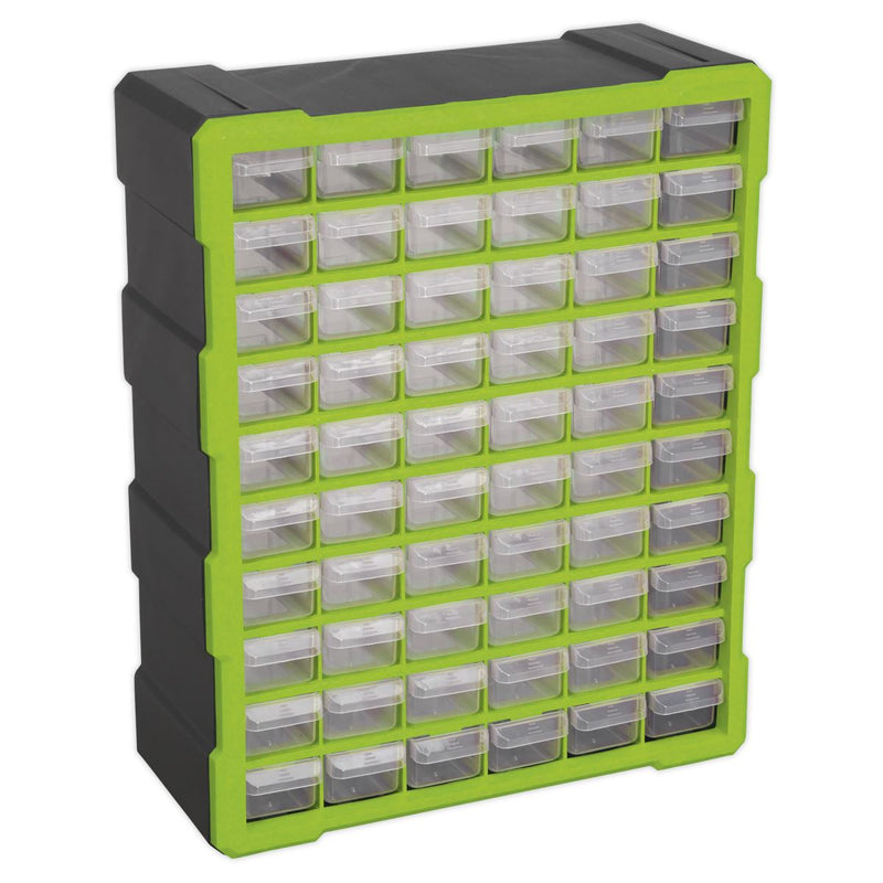 Cabinet Box 60 Drawer - Green/Black