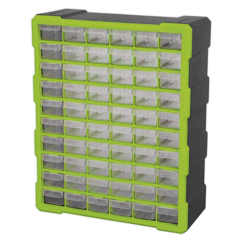 Cabinet Box 60 Drawer - Green/Black