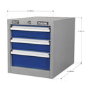 Sealey Premier Industrial&trade; Triple Drawer Unit for API Series Workbenches API16