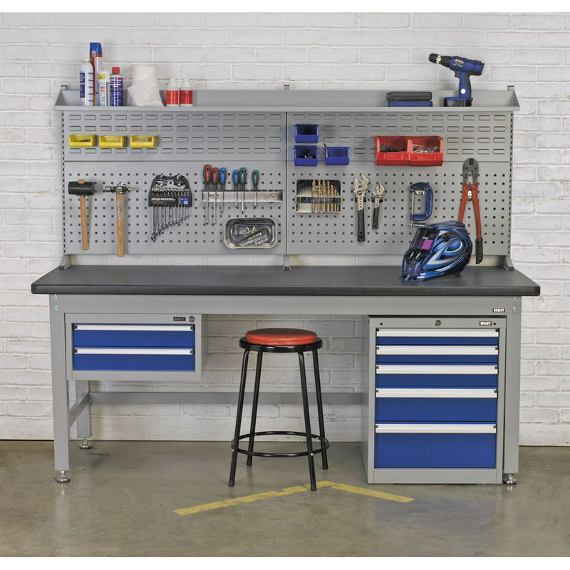 Workbench Steel Industrial 2.1m