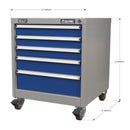 Sealey Premier Industrial&trade; Mobile Industrial Cabinet 5 Drawer API5657B
