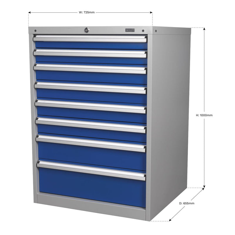 Cabinet Industrial 8 Drawer