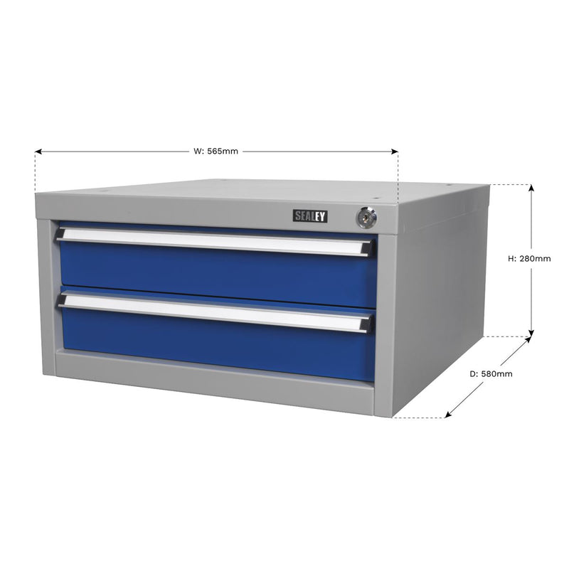 Sealey Premier Industrial&trade; Double Drawer Unit for API Series Workbenches API9