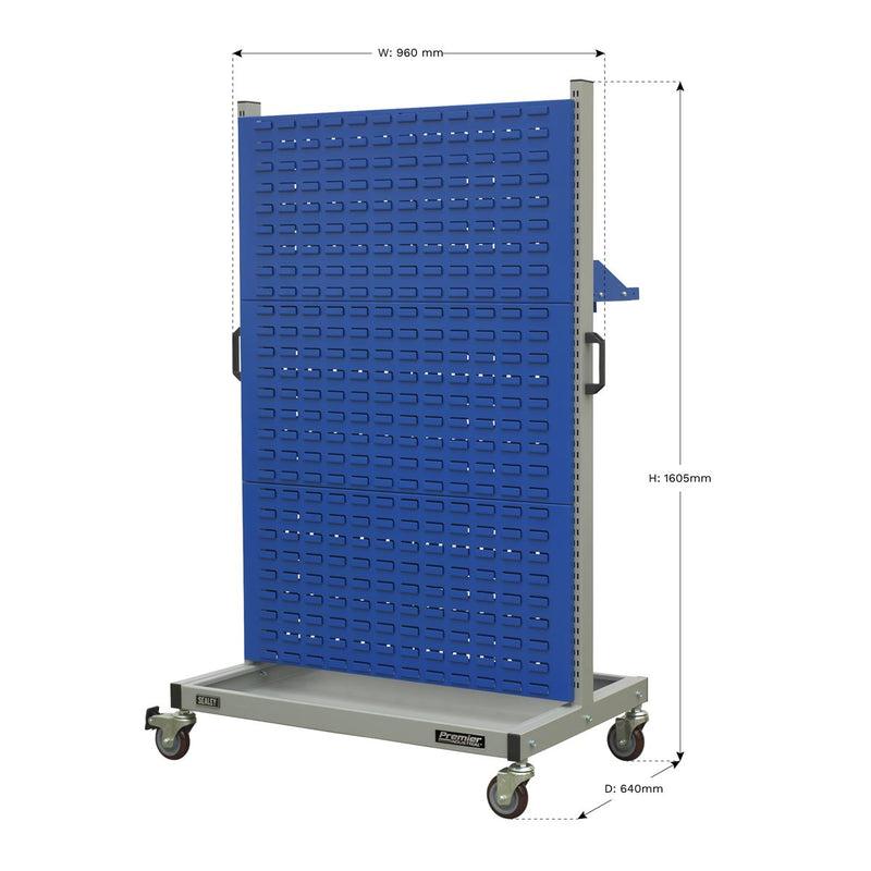 Industrial Mobile Storage System with Shelf