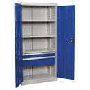 Sealey Premier Industrial&trade; Cabinet with 2 Drawers & 3 Shelves 1800mm APICCOMBO2