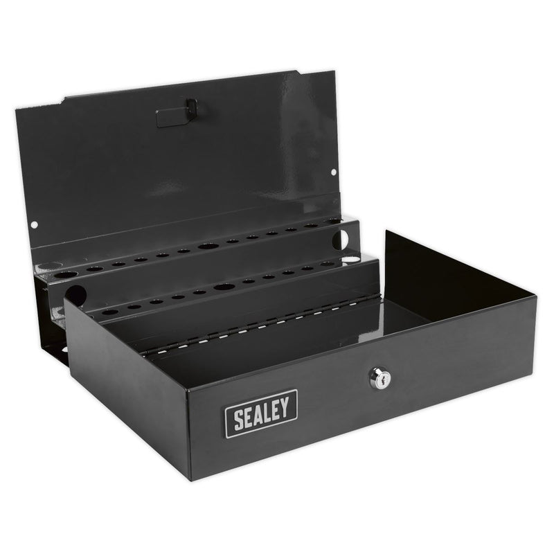 Side Cabinet for Long Handle Tools - Black