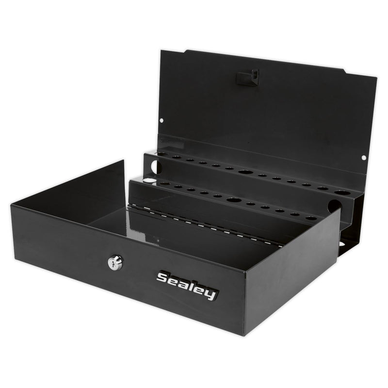 Side Cabinet for Long Handle Tools - Black