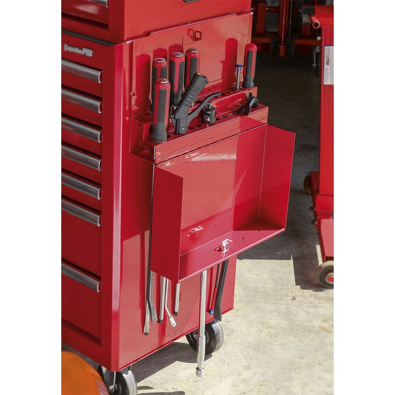 Side Cabinet for Long Handle Tools - Red