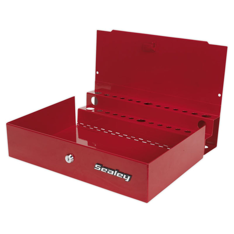 Side Cabinet for Long Handle Tools - Red