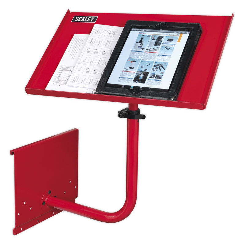 Sealey Laptop & Tablet Stand 440mm - Red APLTS