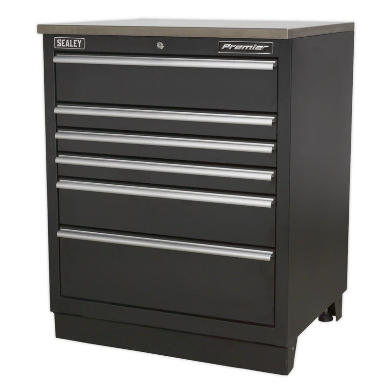 Sealey Premier&trade; Heavy-Duty Modular Floor Cabinet 6 Drawer 775mm APMS03