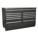 Sealey Premier&trade; Heavy-Duty Modular Floor Cabinet 11 Drawer 1550mm APMS04