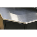 Sealey Premier&trade; Stainless Steel Corner Worktop 930mm APMS19