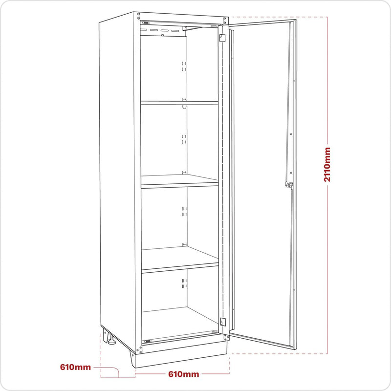 Modular Full Height Floor Cabinet 2110mm - Heavy-Duty